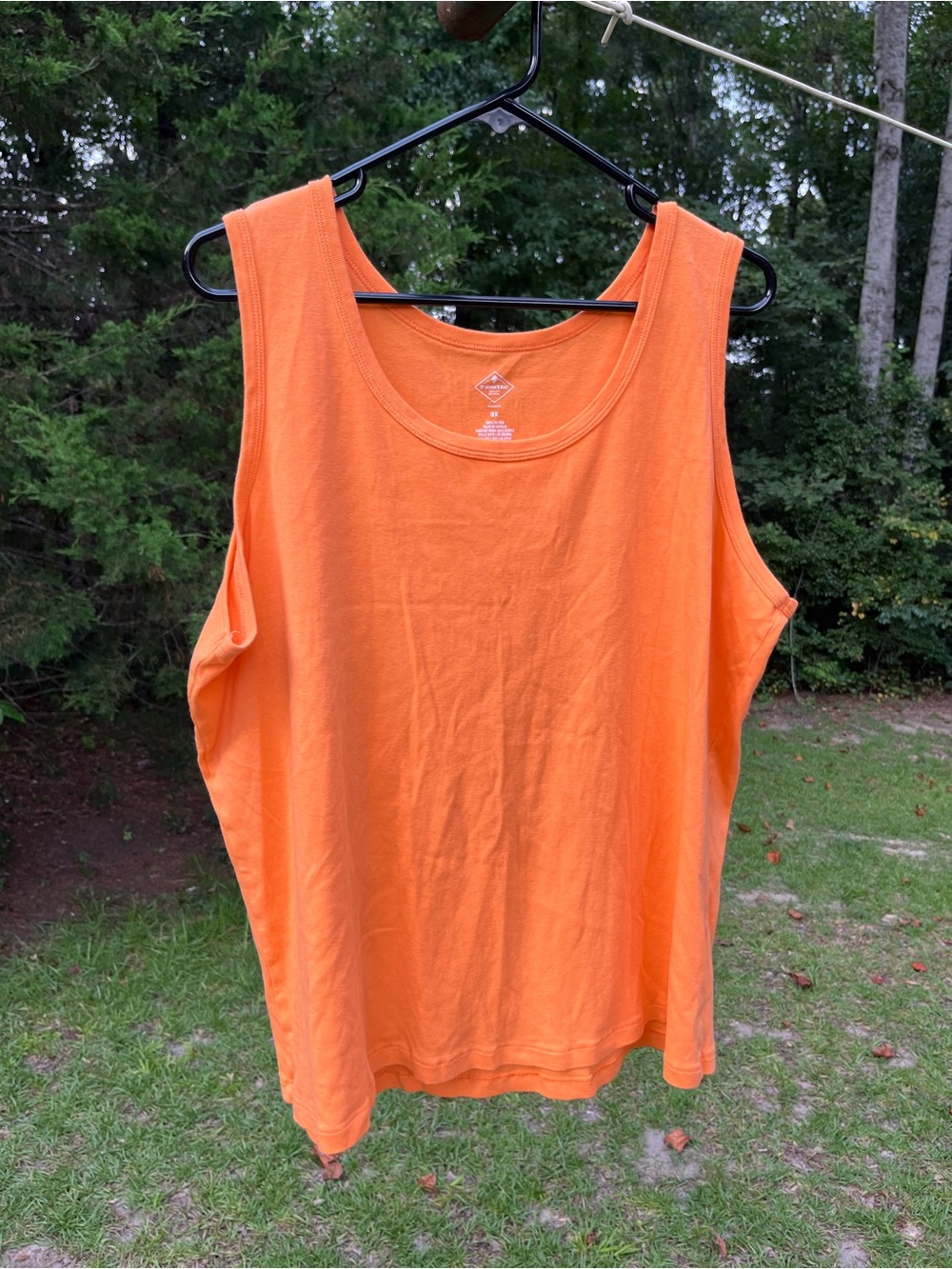 St. John's Bay Bright Orange Scoop Neck Tank